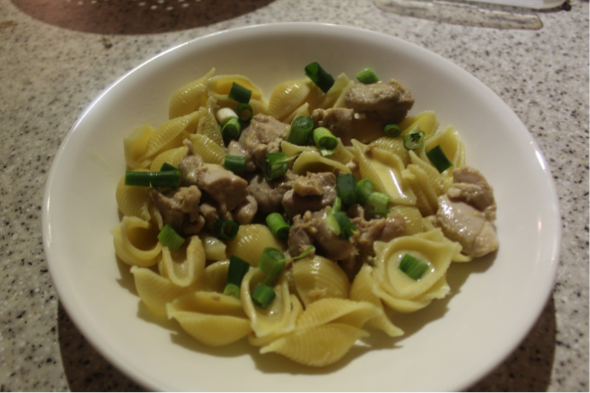 Failsafe Pasta with chicken and whisky cream sauce