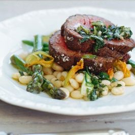 Friendly  Asparagus and White Bean Side
