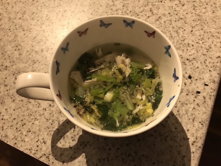 🟡  ✅  Chicken And Leek Soup With Quinoa And Cabbage